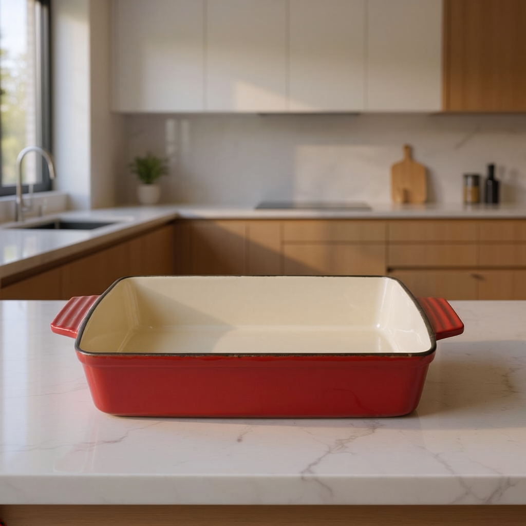 Bandeja Refractaria de Hierro 5 Litros (33x23x6.5cm)