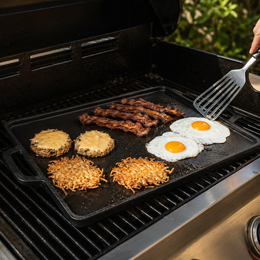Parrilla de Hierro | Grill y Plancha 2 en 1 (40x20cm) Gratis Rascador