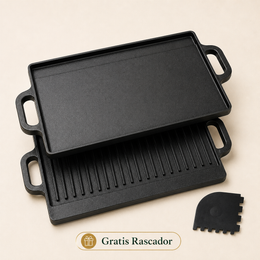 Combo Cocina Completa: Set de 3 Sartenes + Parrilla 2 en 1