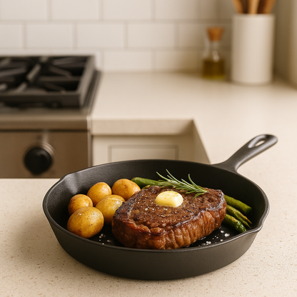 Set X3 Sartenes Hierro Fundido Esmaltado + Obsequio Fundas de Silicona