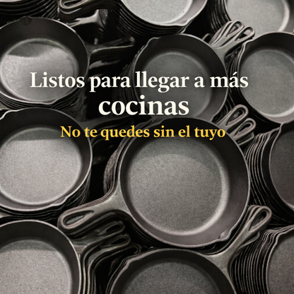 Set X3 Sartenes Hierro + Gratis 3 Fundas de Silicona