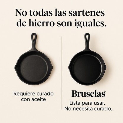 Set X3 Sartenes Hierro Fundido Esmaltado + Obsequio Fundas de Silicona