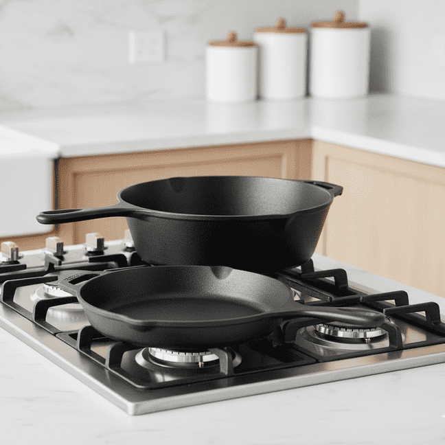 Olla/Sartén 2 en 1 de Hierro Fundido Esmaltado (1,5L & 4,5L)