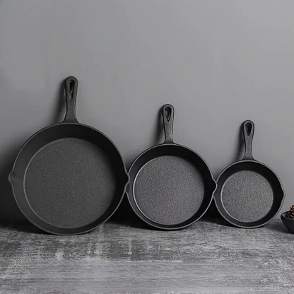 Set X3 Sartenes Hierro + Gratis 3 Fundas de Silicona